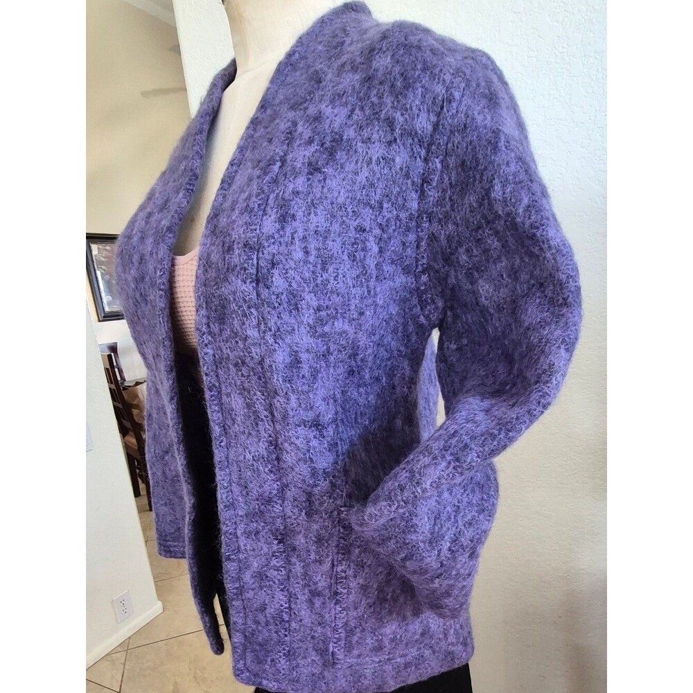 Freedom Wear, Vtg. New Ross Co. Mohair &  Wool blend, Thick Open Jacket